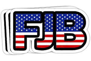 WSQ 3-Pack FJB Pro America Anti Biden F Biden Sucks USA American Patriotic Vinyl Sticker Decal - 4x3 Inches - for Car Truck SUV Van Window Bumper Wall Laptop Tablet Cup Tumbler and Any Smooth Surface