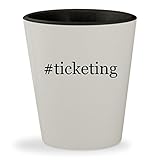 #ticketing - Hashtag White Outer & Black Inner