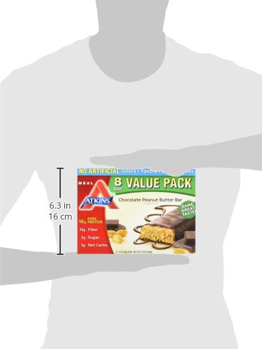 Atkins Chocolate Peanut Butter Bars - Image 7