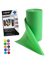 Super banda de ejercicio USA bandas de resistencia sin látex en rollos a granel de 8 y 16 yardas. 10 fortalezas elásticas en ligero, medio o pesado para entrenamiento, terapia física, yoga, pilates, rehabilitación, ejercicios de silla.