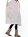 Mordenmiss Women's Doll Collar Casual Sleeveless Top with Big Pockets L Style 1-Gray