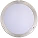 Cloudy Bay DCO1215830BN 12-inch 3000K Warm White Dimmable 15W 1050lm LED Flush Mount Ceiling Fixture -120W Incandescent Equivalent, ETL LED Saturn Flush Mount, Brushed Nickel