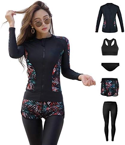 Armoto 水着 レディース ラッシュガード タンキニ 体型カバー 大きいサイズ 長袖 セット 競泳水着 パンツ 安い 激安 プチプラ 高品質 フィットネス