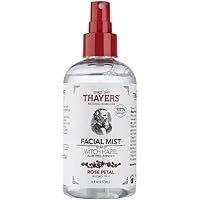 THAYERS Alcohol-Free Witch Hazel Facial Mist Toner with Aloe Vera, Rose Petal, 8 Ounce