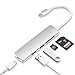 Purgo USB Type-C Hub with Card Reader,2 USB 3.0 Ports, Type-C Charging Port for MacBook Pro,Chromebook and More (Silver)