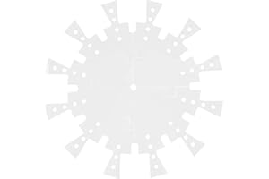 Alipis Acrylic Clock Face Stencil Template 30cm DIY Clock Dial Router Template for Woodworking Crafts