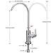 HOMEIDEAS Single Handle Drinking Water Faucet, Cold Water Filter Faucet, Food Grade 304 Stainless Steel Beverage Faucet, Lead-Free Water Spigot Brushed Nickel Finished