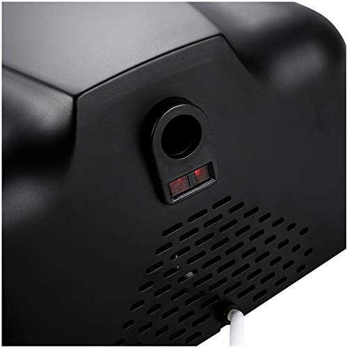 PLUSSEN Automatic Commercial Hand Dryers for Bathrooms Commercial 1800W Heavy Duty Stainless Steel Hot Air Compact Electric Hand Dryer Blower, Fast Drying in 10 Seconds (Black)