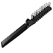 uxcell Folding Hair Comb, Portable Travel Double Headed Straightener Combs, 1 Pcs Mini Hair Cutting Brush Hairdressing Tools for Thin/Thick Curly Hair for Women and Men (Black)