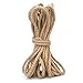 KINGLAKE 33 Feet 100% Natural Thick Jute Hemp Rope 8MM Strong String Craft Twine for DIY & Arts Crafts, Packing,Cat Scratch Post, Bundling,Floristry