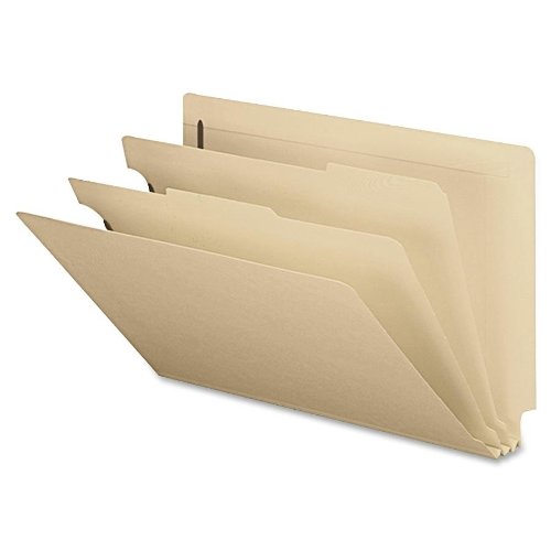 UPC 386486298354, Smead End Tab Classification File Folder, 2 Divider, 2&quot; Expansion, Legal Size, Manila, 10 per Box (29835)