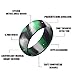 BUSHIBU Silicone Sports Ring - Fashion Durable Comfortable Antibacterial Exercise Rubber Rings Premium Medical Grade Wedding Bands for Men Kids Multicolor Styles 10Pcs