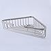 Hane HANEBAH Stainless Steel Bathroom Corner Shower Caddy Rustproof Basket, Brushed Nickel