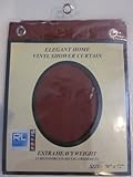 RL Plastics Heavy Duty Vinyl Shower Curtain with Metal Grommets, Burgundy