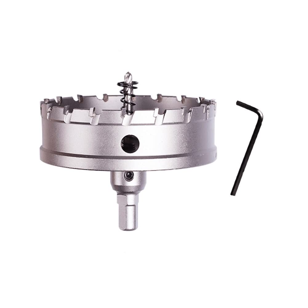 SYDARSYN 105mm Carbide Hole Saw with Arbor, TCT Hole Cutter Drill Bit for Stainless Steel, Sheet, Metal, Wood