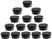 3 oz.Tins Black Aluminum Metal Tin Round Screw Top Lid Containers Jars Metal Storage Tin Jars Aluminum Tin Cans Travel Storage Tins,for Lip Balm DIY Cosmetics Salves, 3oz./3 Ounce/90 ML,10 Pack