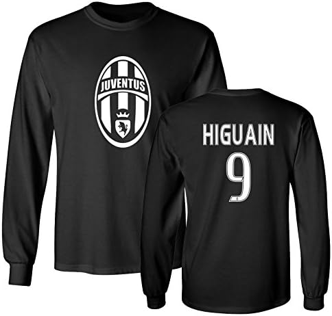 Tcamp Juventus Shirt Gonzalo Higuain #9 Jersey Men's Long Sleeve T-shirt