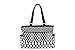 SoHo Collection, Classic Black & White Dot 7 pieces Diaper Tote Bag Set (Black & White)