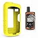 TUSITA Case with Screen Protector for DeLorme inReach SE/Explorer Satellite Tracker,Replacement Silicone Protective Skin Cover (Yellow)