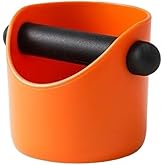 Rammer Station Coffee Knock Box Espresso Grounds Container Knock Box Manual Grinder Household Coffee Tools (Color : Orange-01
