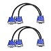 Cable Matters 2-Pack VGA Splitter Cable (VGA Y Cable) for Screen Duplication - 1 Foot primary
