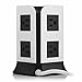 SAFEMORE Power Strip 8-Outlet with 4-Port 4.2A USB Desktop Charging Station(White+Black)