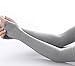 UV Protection Cooler Arm Cooling Sleeves Compression Fit Hand Cover Arm sunscreen (Gray, Adults)
