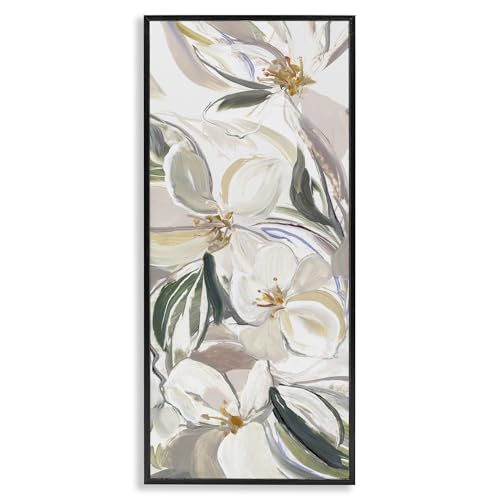 Stupell Industries Spring Blooms in Earth Tones Black Framed Giclee Art design…