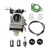 Janrui 300486 Carburetor with Repower Tune-Up Kit for Earthquake E43 E43CE E43WC Auger MC43 MC43E MC43CE MC43ECE MC43RCE Tiller MD43 WE43 WE43E WE43CE Edger