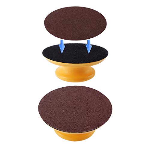 Finedayqi  Hand Sanding Block 127MM DA Discs Flattening 5 Hook Loop Rubber GRIPFAST Filler (C) - Thumbnail 5