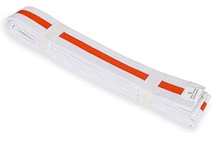 Ultimate Knockout Solid Karate Belts with 9 Rows of Stitching, Ideal for Traditional Karate, MMA, Judo, Taekwondo