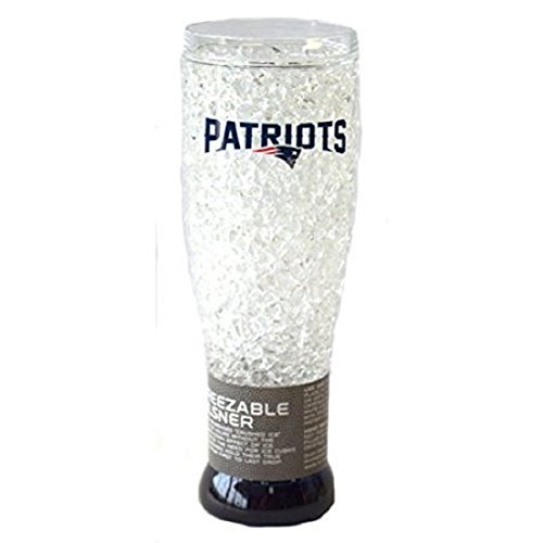 New England Patriots Crystal Pilsner Glass