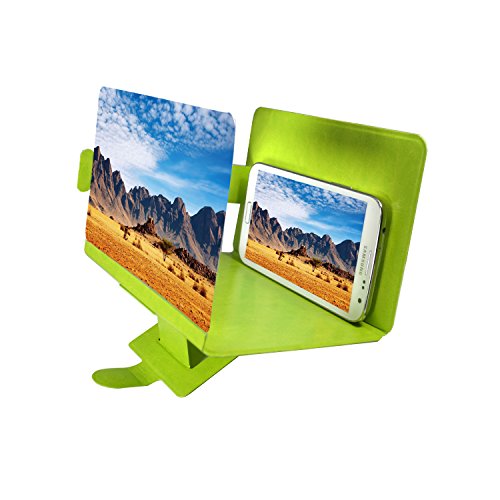 Cellphone Screen Magnifier Bracket Simple Mobile un-plug Projector Vivid Green