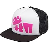 Unisex King Flip Mesh Trucker Caps Baseball Hat Flat Brim Hats For Splatfest (one size, Pink)