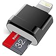 [Apple MFi Certified] Micro SD Card Reader for iPhone iPad,Lightning to Micro SD/TF Card Reader Viewer Adapter Memory Card Reading for iPhone 14/13/12/Pro Max/11/X/XR/8 Support iOS 14 15 16 17 System
