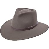 Bigalli 100% Wool Felt Australian Hat for Women Men Crushable Waterproof Nubuck Leather Band | Outback Cowboy Cowgirl