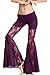 ZLTdream Belly Dance Lace Fishtail Pants for Petite Figure Women Rave Outfit