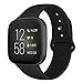 Kmasic Sport Band Compatible with Fitbit Versa/Fitbit Versa 2/Fitbit Versa Lite Edition, Soft Silicone Strap Replacement Wristband Versa Smart Fitness Watch, Small, Black primary