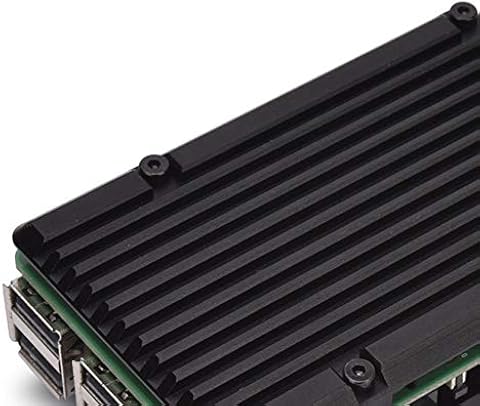 NONE BRAND Raspberry Pi 3B + 3B Estuche de Aluminio sin Ventilador Radiador Metal Armadura CNC Estuche de protección