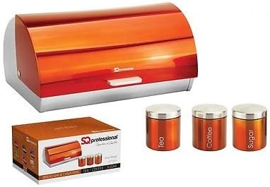 orange tea coffee sugar jars