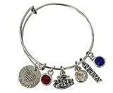 Infinity Collection Navy Mom Jewelry, Proud Navy Mom Charm Bangle Bracelet, Navy Mother Bracelet for Women- Makes Perfect Mom Gifts