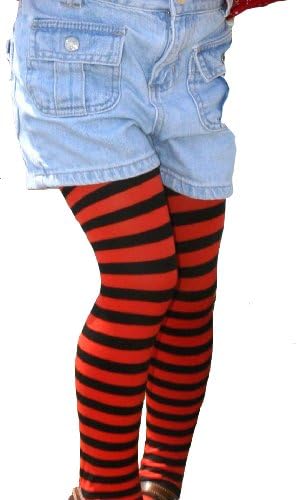 Kid's Black Striped Tights in 20 Color Combos and 4 sizes!