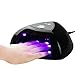MelodySusie 24W LED Nail Lamp - Acrylic Nail Dryer Curing LED Gel Nail Polish, Professional for Nail Art at Home and Salon, with Timer Setting 15s/30s/60s (Black)