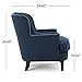 Christopher Knight Home CKH Diamond Tufted Fabric Club Chair, Dark Blue