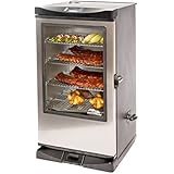 Masterbuilt 20075315 Front Controller Smoker with Viewing Window and RF Remote Control, 40-Inch