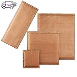 Heat Press Pillows 4 Pack 4 Sizes Heat Pressing Transfer Pillow, Geila Teflon Pillow, Reusable Heat Resistant Pressing Pillows for Screen Print and Heat Pressing Shirts (Brown, 4 Pcs in 1 Set)