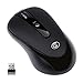 Wireless Mouse Portable 2.4G Optical Mice Office Mouse with Nano Receiver for Notebook PC Laptop Computer MacBook by GOFREETECH, Black