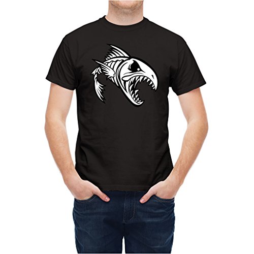 T-shirt Fish Bones Attack Black S