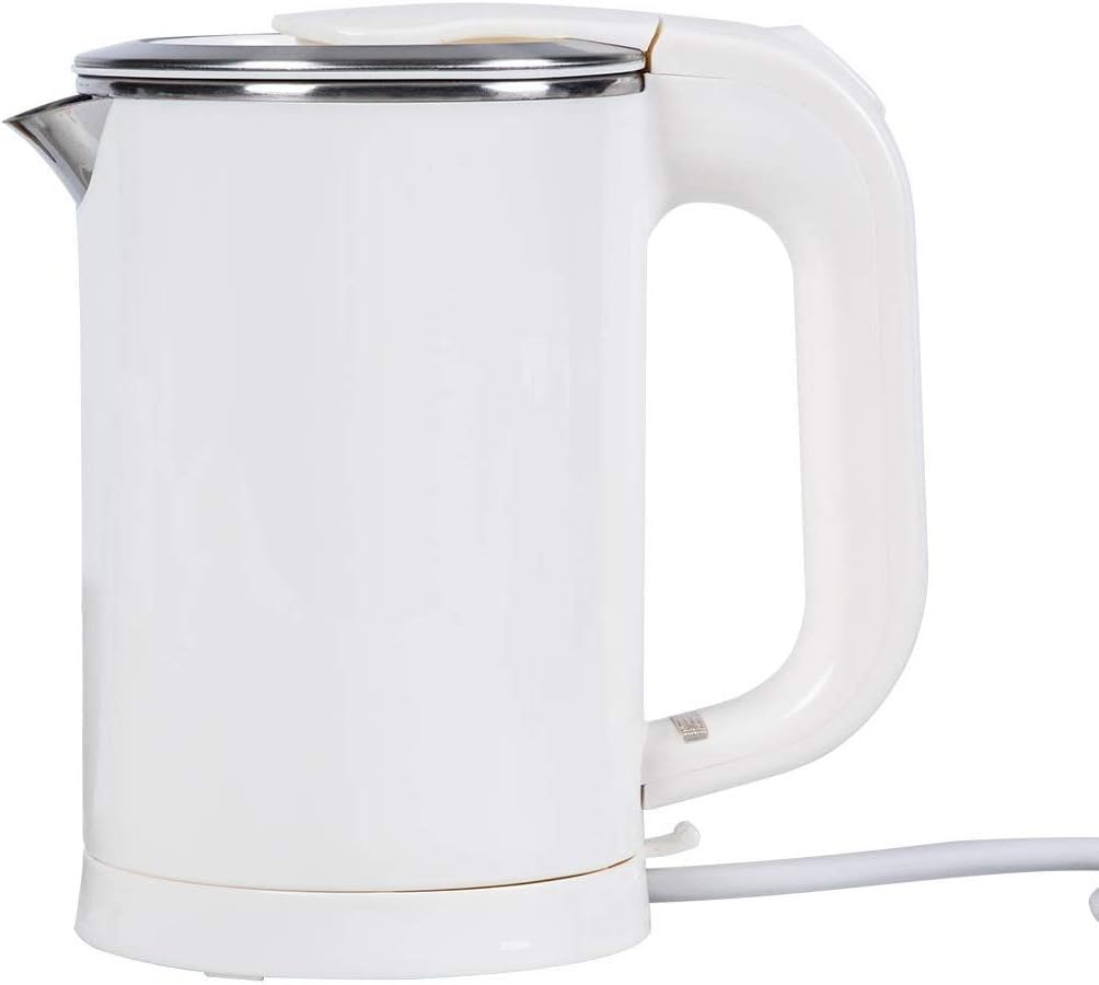 Electric Travel Kettle, Dual Voltage Water Kettle Small, 0.5L Portable Electric Kettle, Stainless Steel Small Water Kettle, 110-240V Perfect for Traveling Boiling Water, Coffee, Tea