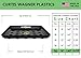 Curtis Wagner Plastics SQDS-1600B Carpet Saver Plant Tray Drip Pans (5-Pack) – Black, Square (Diameter = 16″ top, 13.75″ Bottom, 1.62″ Depth) Thick Plastic Indoor & Garden – Clear, Black & Terracottathumb 1